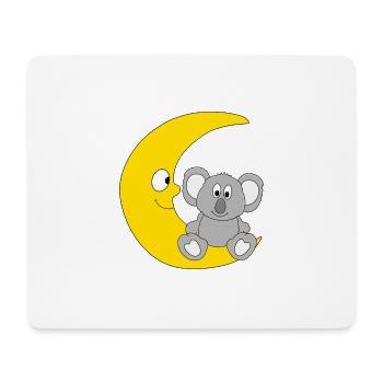 MOND - TIER - KOALA - KIND - BABY - TIERISCH - Mousepad (Querformat) - Weiß - Vorne