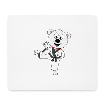 EISBÄR - KARATE - JUDO - SELBSTVERTEIDIGUNG - TIER - Mousepad (Querformat) - Weiß - Vorne