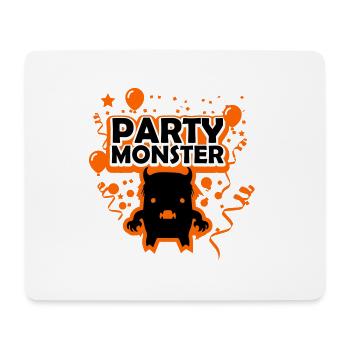 Monstre de fête orange - Tapis de souris (format paysage) - blanc - Devant