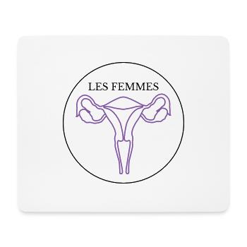 Les Femmes - Mousepad (Querformat) - Weiß - Vorne