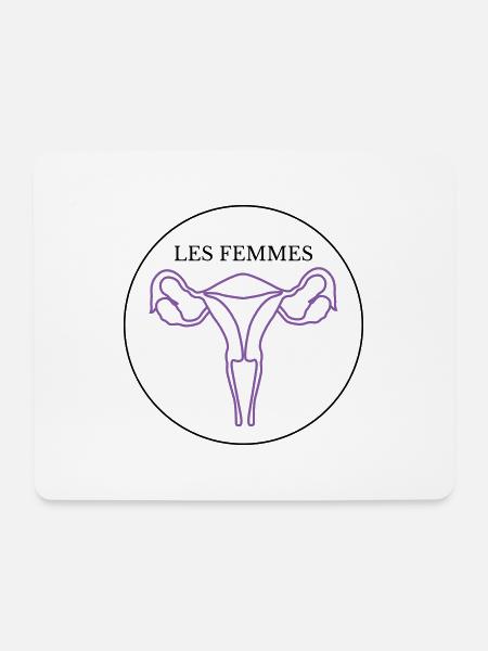 Les Femmes - Mousepad (Querformat) - Weiß