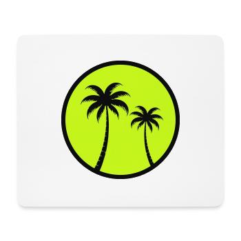 Palmiers - Tapis de souris (format paysage) - blanc - Devant
