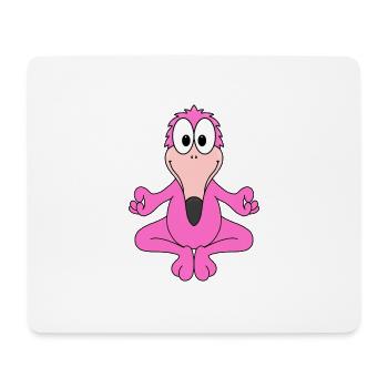 FLAMINGO - YOGA - TIER - VOGEL - TIERISCH - FUN - Mousepad (Querformat) - Weiß - Vorne