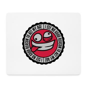 to act my age - Mousepad (Querformat) - Weiß - Vorne