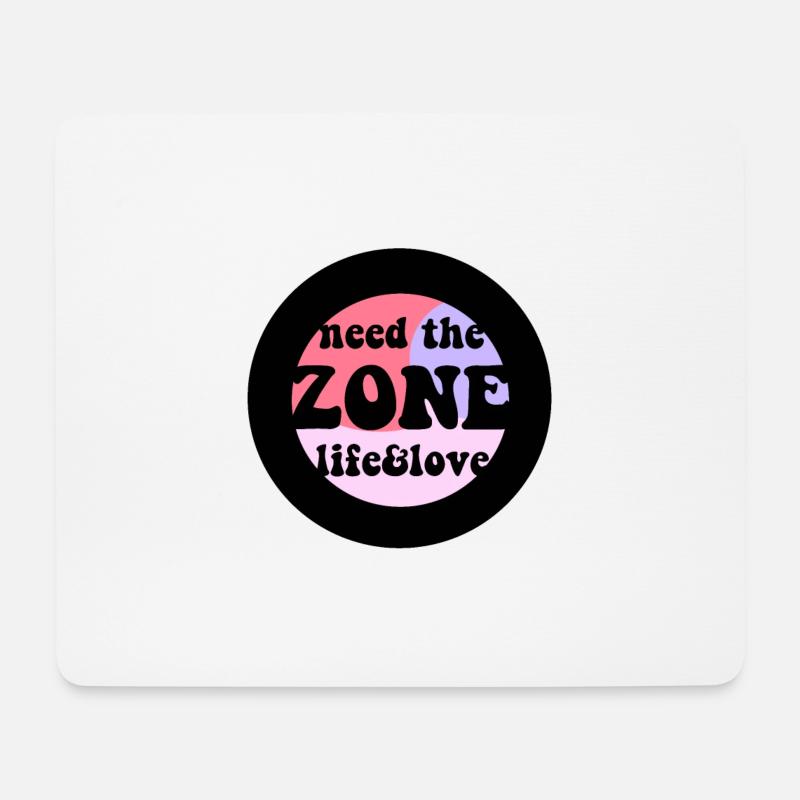 need the zone life&love - Mousepad (Querformat) - Weiß
