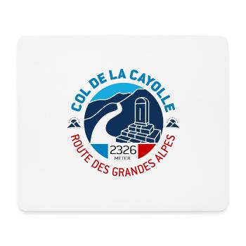Col de la Cayolle 2 - Mousepad (Querformat) - Weiß - Vorne