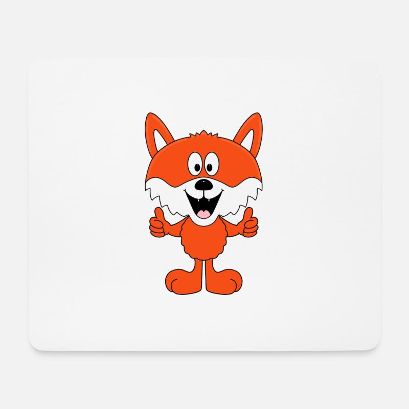FUCHS - TIER - KIND - BABY - TIERISCH - FUN - Mousepad (Querformat) - Weiß