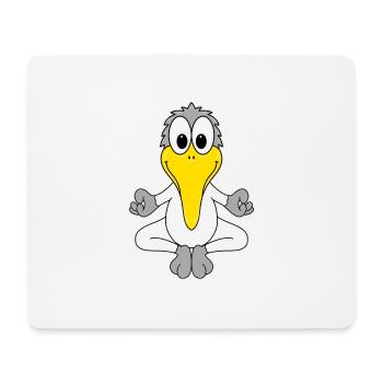 MÖWE - YOGA - MEER - SEE - VOGEL - TIER - KIND - Mousepad (Querformat) - Weiß - Vorne
