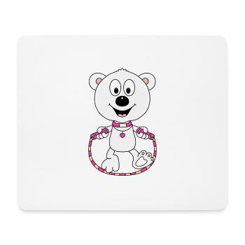 EISBÄR - SPRINGSEIL - TIER - KIND - BABY - Mousepad (Querformat) - Weiß - Vorne