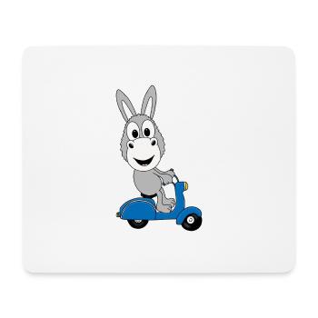 ESEL - ROLLER - TIER - TIERISCH - Mousepad (Querformat) - Weiß - Vorne