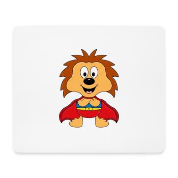 IGEL - SUPERHELD - TIER - TIERISCH - KIND - BABY - Mousepad (Querformat) - Weiß - Vorne