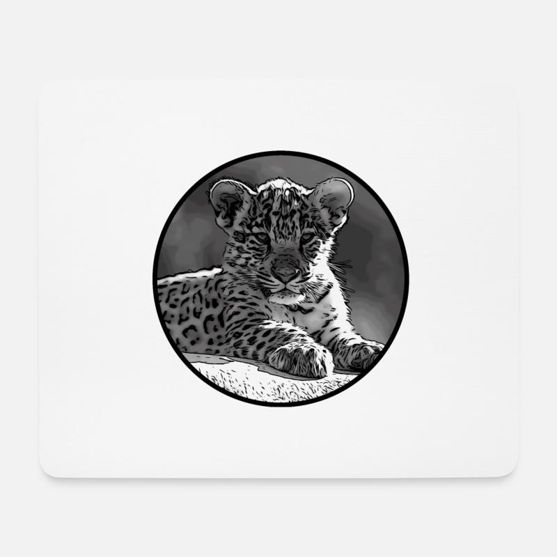 Baby jaguar - Mouse Pad (horizontal) - white