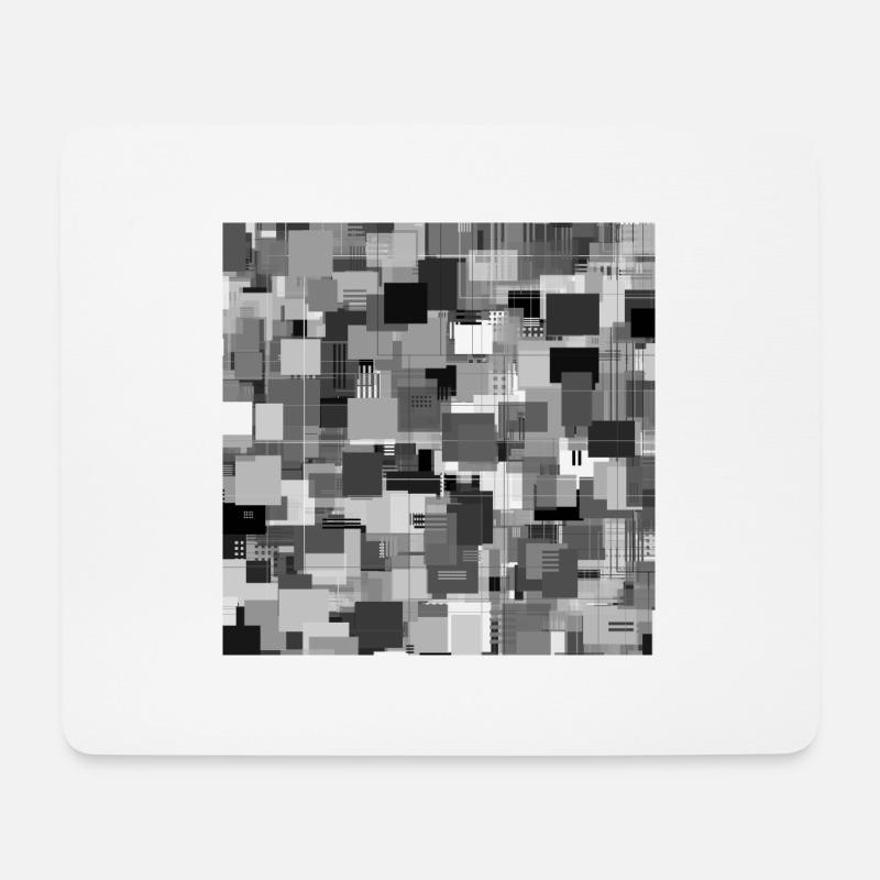 Würfel chaos - Mousepad (Querformat) - Weiß