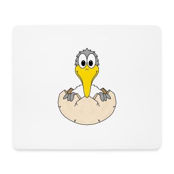 MÖWE - EI - GEBURT - BABY - KIND - VOGEL - Mousepad (Querformat) - Weiß - Vorne