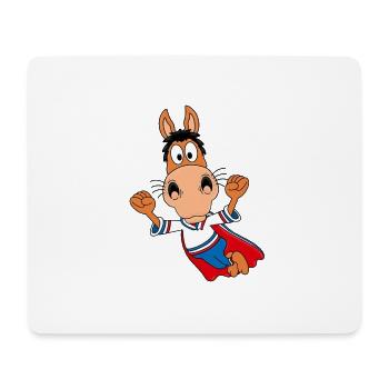PFERD - PONY - SUPERHELD - TIER - KIND - BABY - Mousepad (Querformat) - Weiß - Vorne