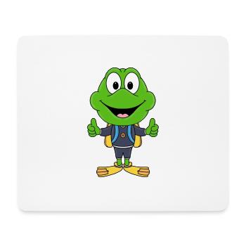 FROSCH - TAUCHER - TAUCHEN - TIER - SPORT - Mousepad (Querformat) - Weiß - Vorne