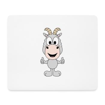 ZIEGE - TIER - TIERISCH - KIND - BABY - FUN - Mousepad (Querformat) - Weiß - Vorne