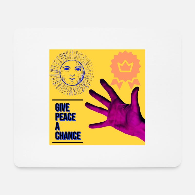 give peace a chance - Mouse Pad (horizontal) - white