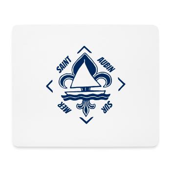 Saint Aubin sur Mer in Normandy France - Mouse Pad (horizontal) - white - Front