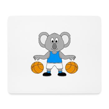 BASKETBALL - KOALA - SPORT - TIER - KIND - BABY - Mousepad (Querformat) - Weiß - Vorne