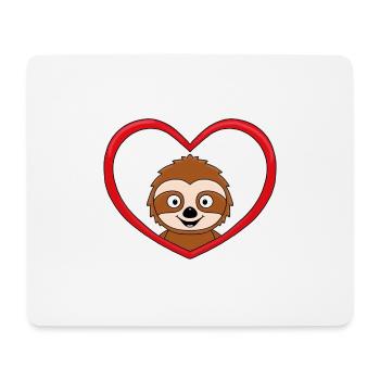 LIEBE - LOVE - FAULTIER - TIER - KIND - BABY - Mousepad (Querformat) - Weiß - Vorne