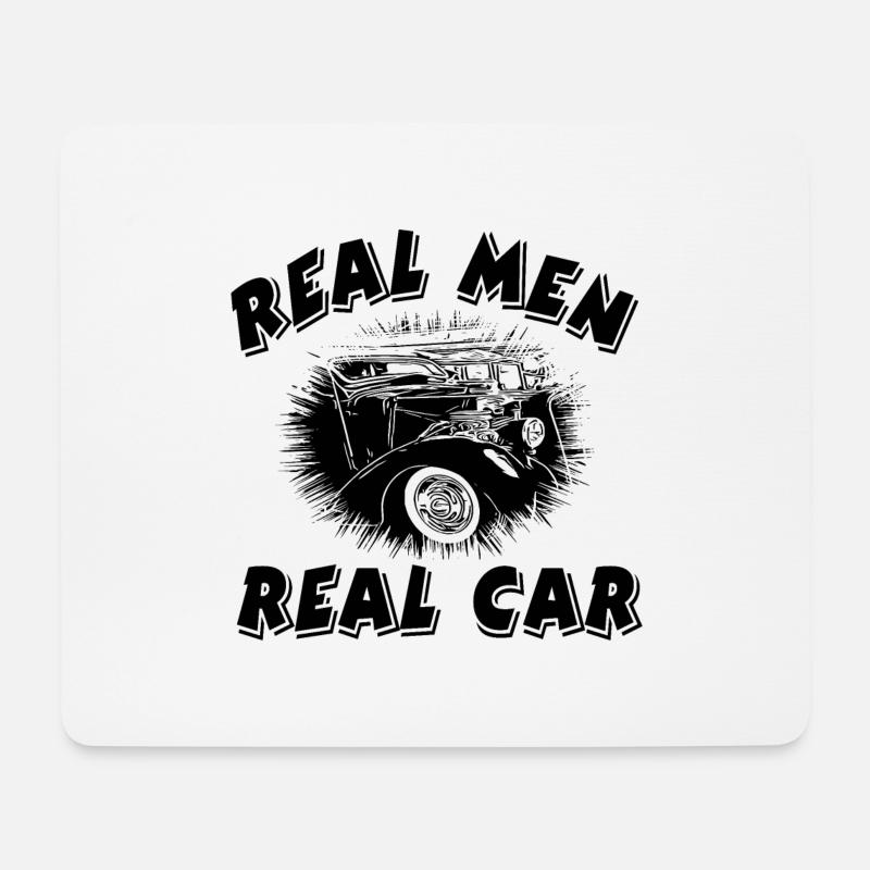 Auto - Mousepad (Querformat) - Weiß