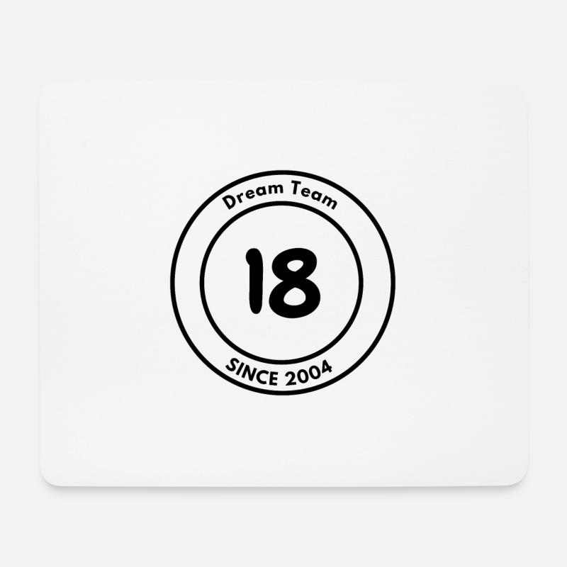 Dream Team SINCE 2004 - Mousepad (Querformat) - Weiß