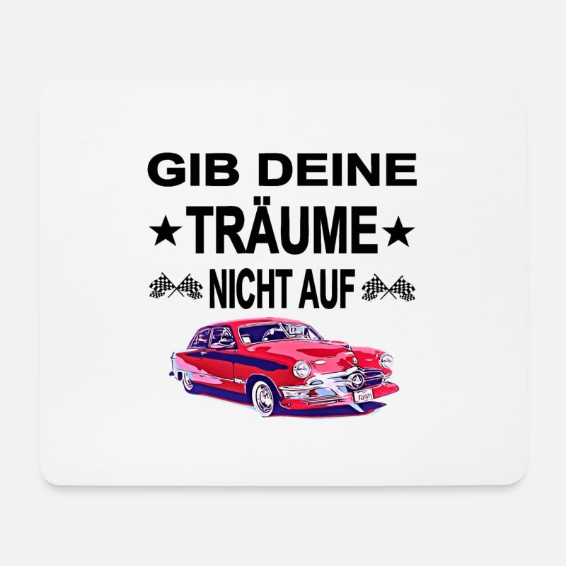 Auto - Mousepad (Querformat) - Weiß