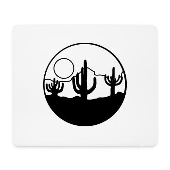 Nature Sun Desert Landscape - Mouse Pad (horizontal) - white - Front