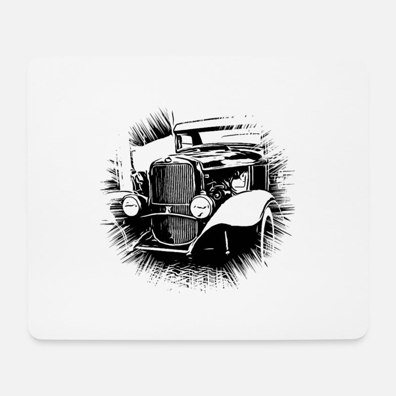 Car - Mouse Pad (horizontal) - white