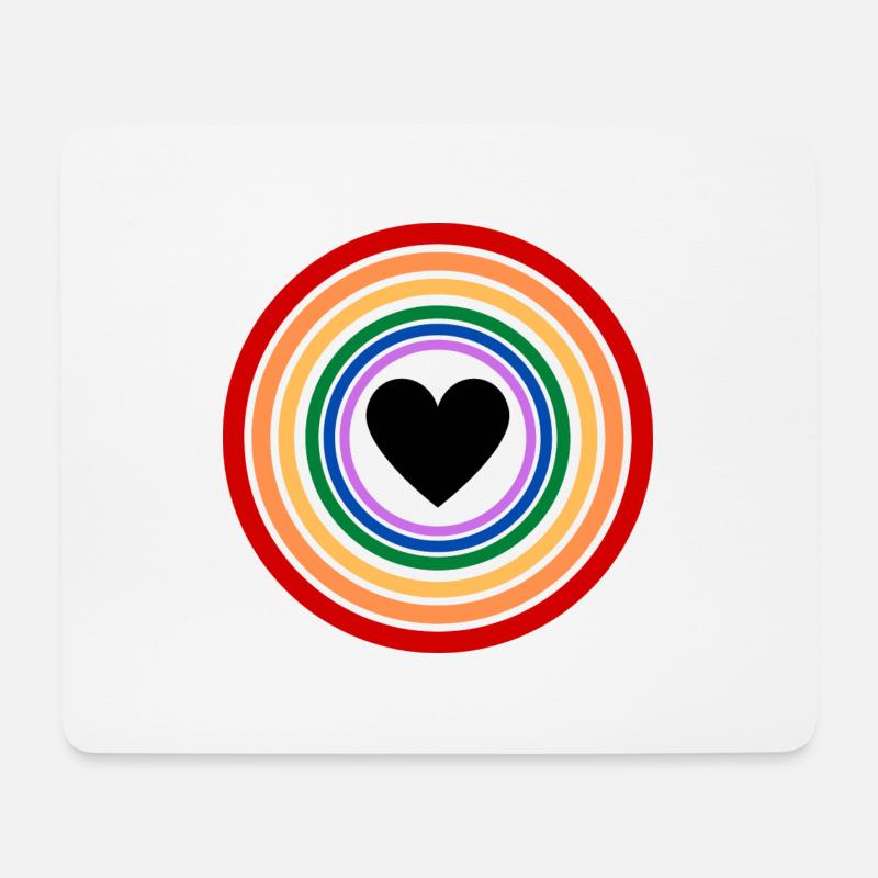 Love is Love - Mousepad (Querformat) - Weiß
