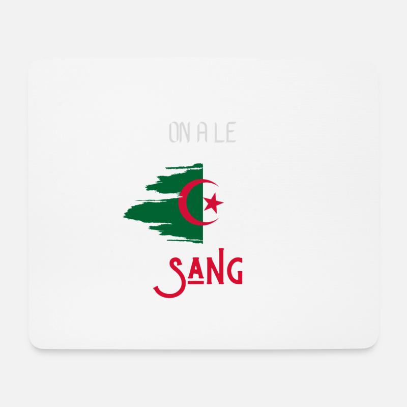 wir haben Blut Algerien - Mousepad (Querformat) - Weiß