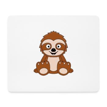FAULTIER - TIER - KIND - BABY - FUN - Mousepad (Querformat) - Weiß - Vorne