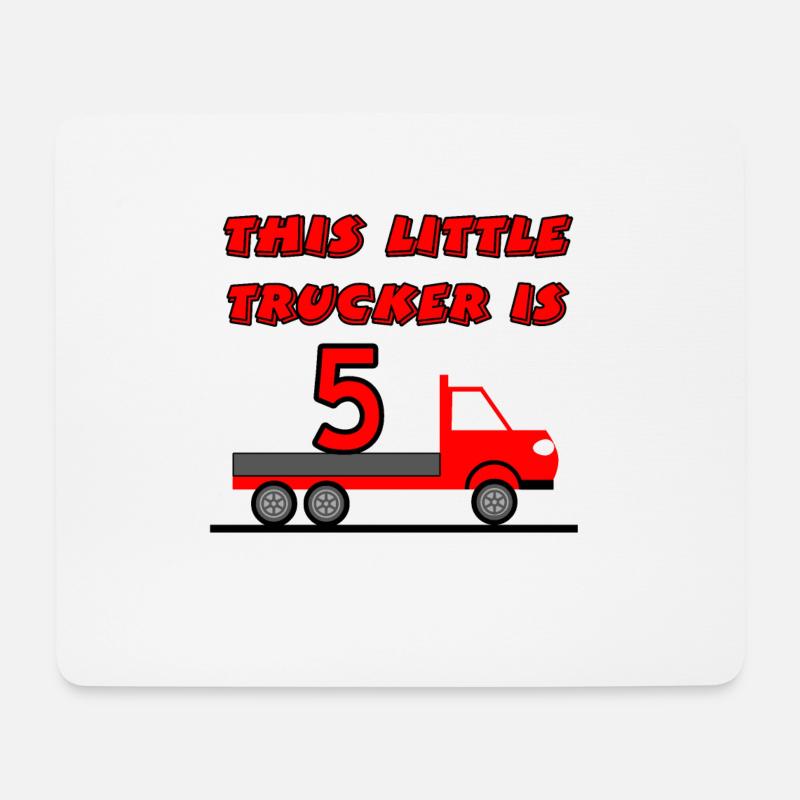 Truck - Mousepad (Querformat) - Weiß