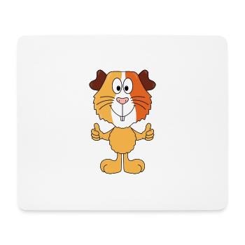 MEERSCHWEINCHEN - TIER - TIERISCH - KIND - BABY - Mousepad (Querformat) - Weiß - Vorne