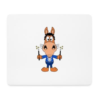 ZAUBERER - ZAUBERN - PFERD - PONY - REITEN - TIER - Mousepad (Querformat) - Weiß - Vorne
