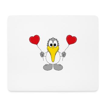 MÖWE - MEER - SEE - VERLIEBT - LUFTBALLONS - TIER - Mousepad (Querformat) - Weiß - Vorne