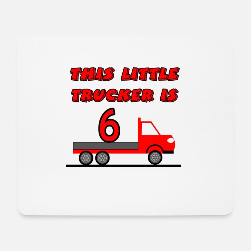 Truck - Mousepad (Querformat) - Weiß