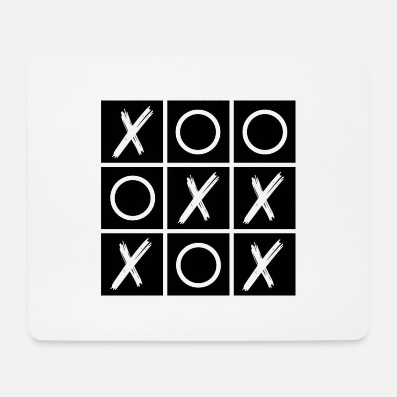 tic-tac-toe - Mouse Pad (horizontal) - white