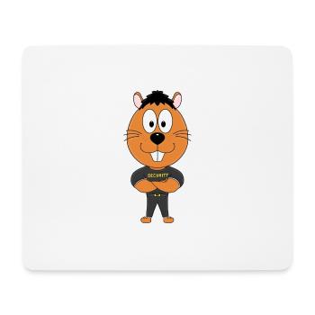 SECURITY - BODYGUARD - BIBER - OTTER - MARDER - Mousepad (Querformat) - Weiß - Vorne