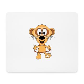 ERDMÄNNCHEN - FITNESS - HULA-HOOP-REIFEN - TIER - Mousepad (Querformat) - Weiß - Vorne