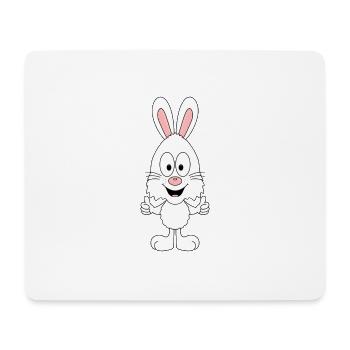 HASE - TIER - TIERISCH - SUPER - GUT - KIND - BABY - Mousepad (Querformat) - Weiß - Vorne