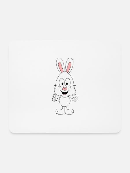 HASE - TIER - TIERISCH - SUPER - GUT - KIND - BABY - Mousepad (Querformat) - Weiß