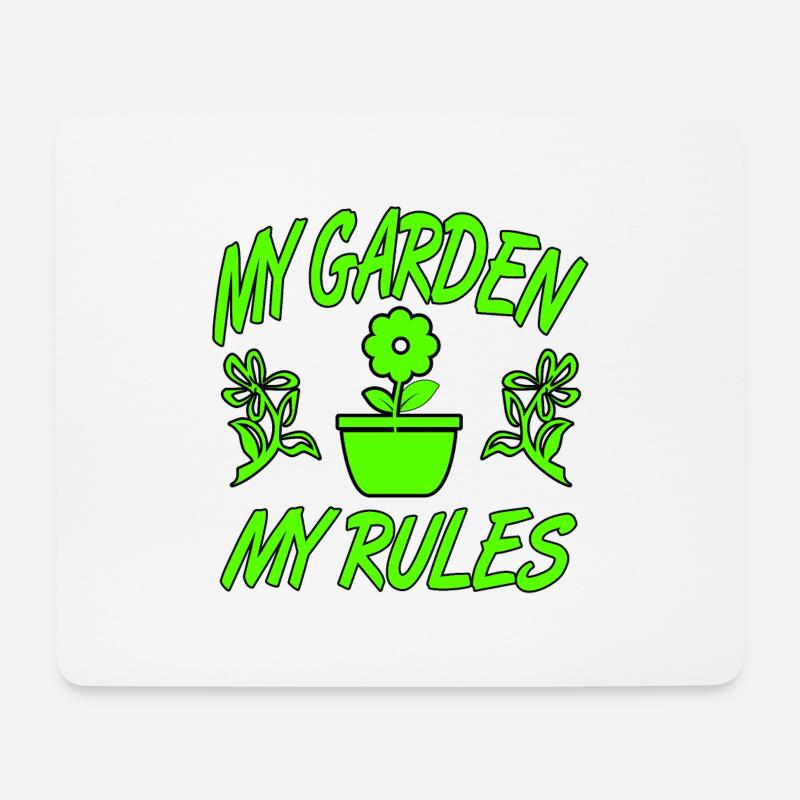 Garten - Mousepad (Querformat) - Weiß