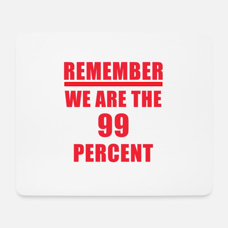 Wir sind die 99 Prozent - Mousepad (Querformat) - Weiß