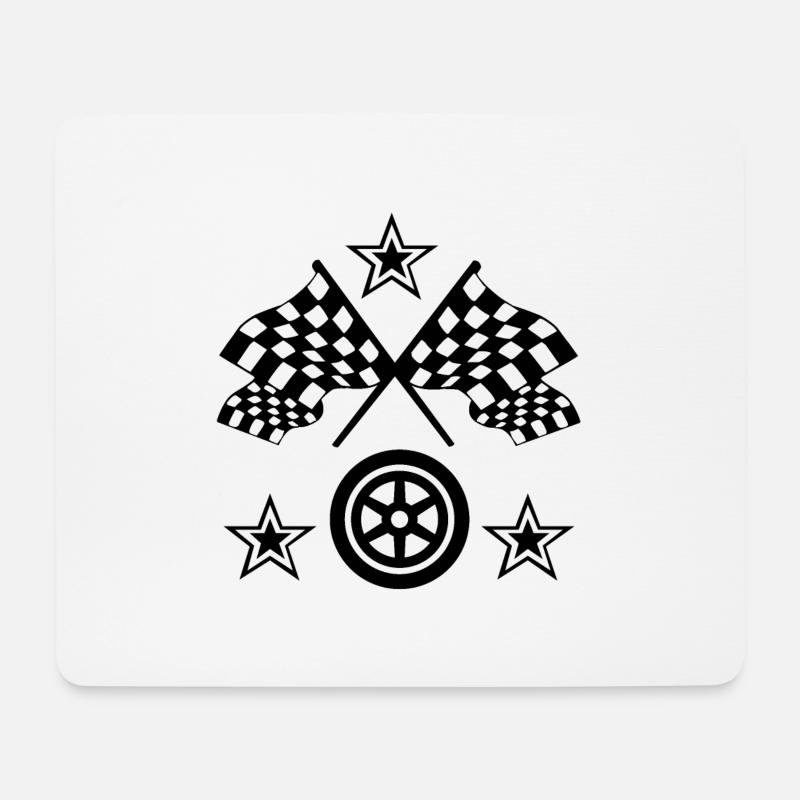 Auto - Mousepad (Querformat) - Weiß