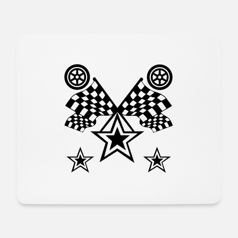 Auto - Mousepad (Querformat) - Weiß