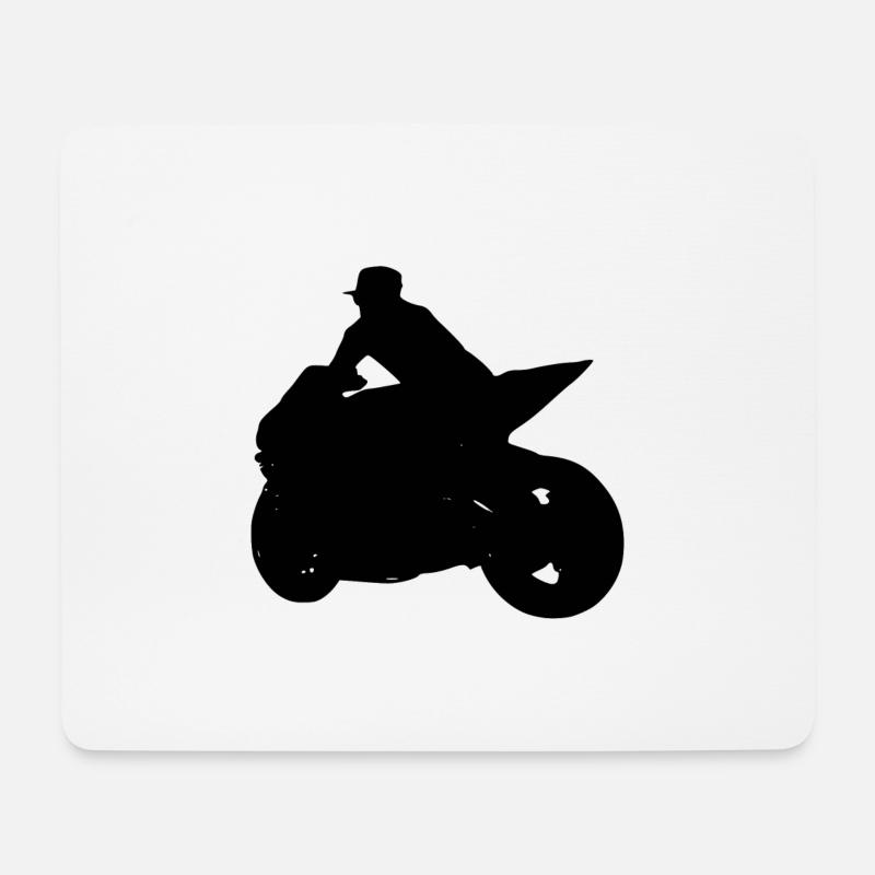 Motorcycle - Mouse Pad (horizontal) - white