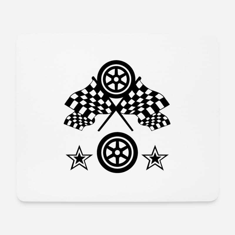 Auto - Mousepad (Querformat) - Weiß