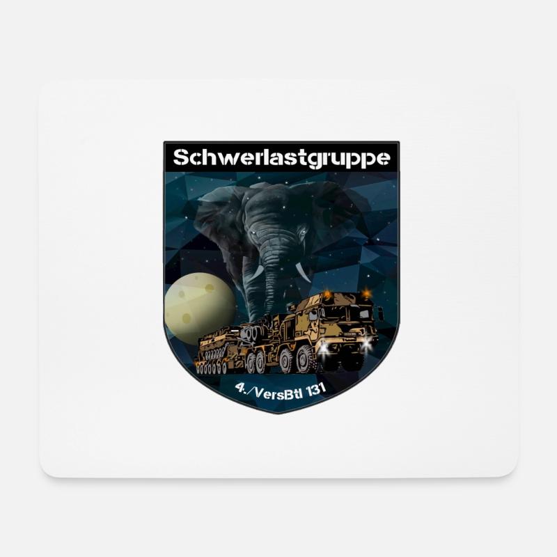 Schwerlast Patch - Mousepad (Querformat) - Weiß